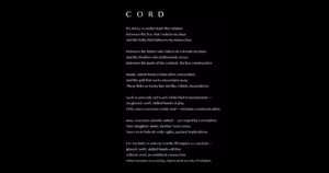 サザビーズオークション：詩『Cord』